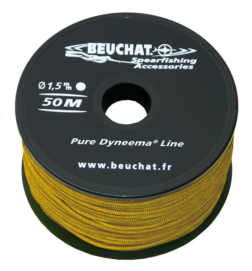 Beuchat 50m Dynema Spool - 300kg Yellow  Braid